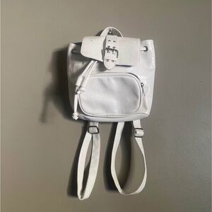 Wild Fable White Croc-Textured Backpack